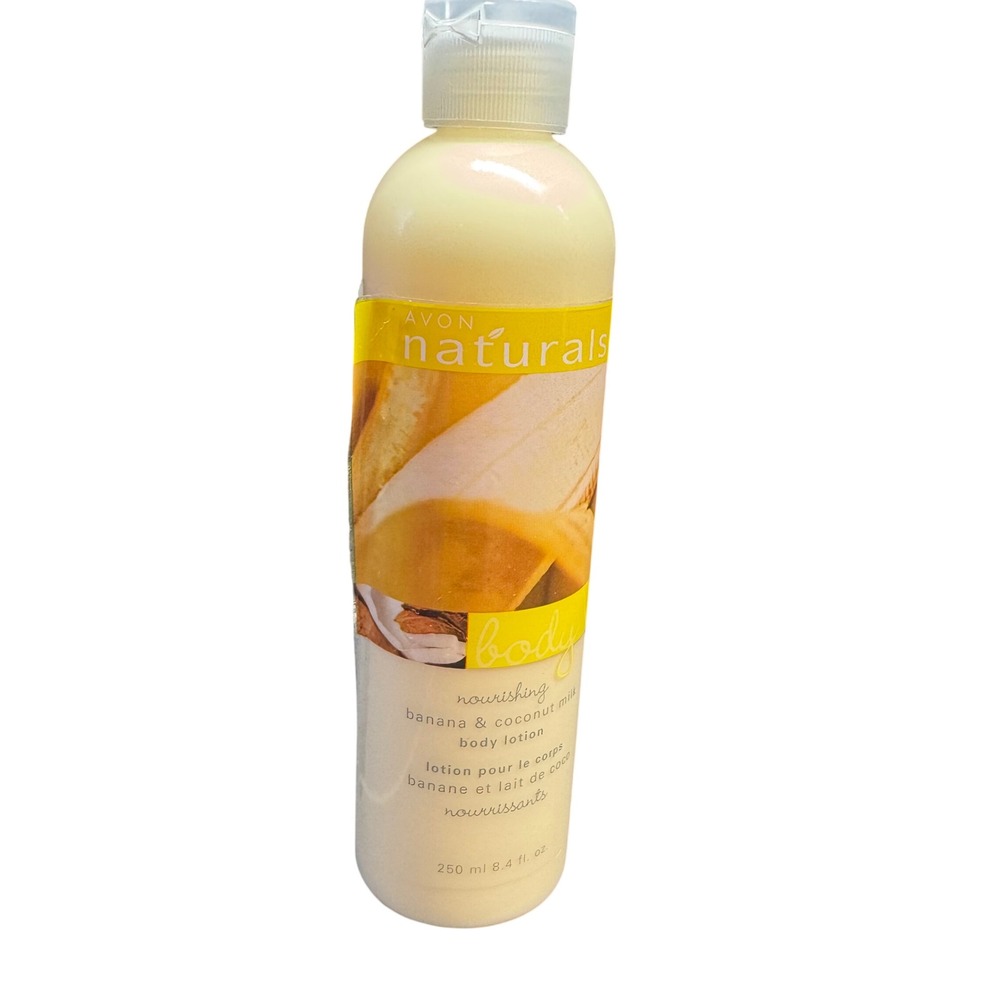 Avon Naturals Banana & Coconut Milk Body‎ Lotion 8.4oz Vintage 2007 Discontinued